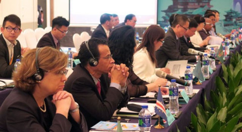 Exchange session between Delegates of Portuguese-speaking Countries and representatives of companies from Jiangxi Province