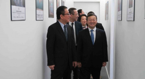 中国商务部王受文副部长等视察中葡论坛常设秘书处