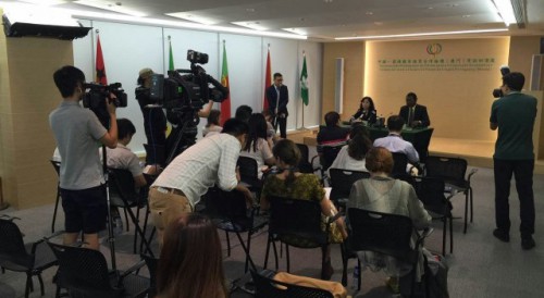 Forum Macao’s Secretary-General, Ms Xu Yingzhen, meets media