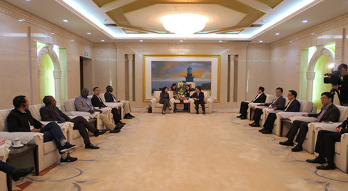 Meeting with the Secretary of the Communist Party of China Zhoushan Municipal Committee, Mr Zhou Jiangyong