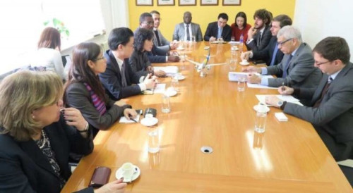 Meeting with the Ambassador to China of Brazil