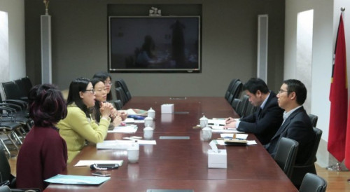 Reunião com a delegação do Gabinete dos Assuntos de Hong Kong e Macau do Governo do Município de Pequim