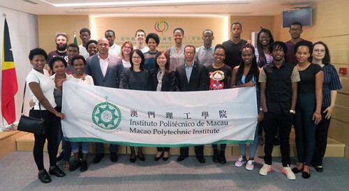 Visita de estudo de estudantes do Instituto Politécnico de Macau ao Secretariado Permanente do Fórum de Macau