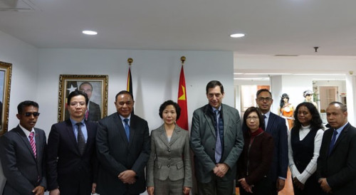 Encontro na Embaixada de Timor-Leste na China