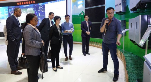 Delegation visits the Sungrow Power Supply Co. Ltd at Hefei High-tech Industrial Development Zone