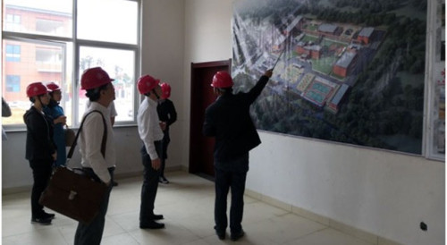 Visita da Delegação ao projecto do Instituto das Relações Internacionais, cuja construção teve auxílio da China