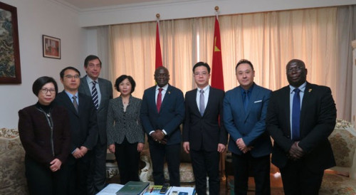 Meeting with Guinea Bissau Ambassador to China