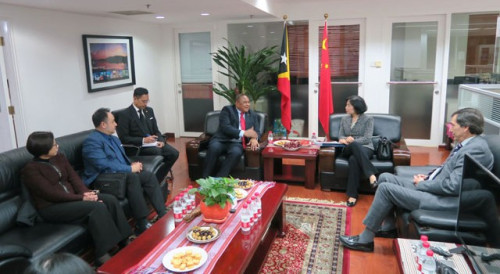 Meeting with Timor-Leste Ambassador to China