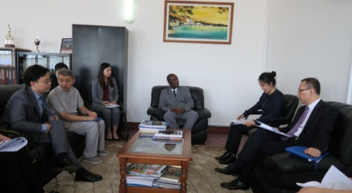 Reunião com o Ministro do Planeamento, Finanças e Economia Azul de São Tomé e Príncipe, Dr. Osvaldo Vaz
