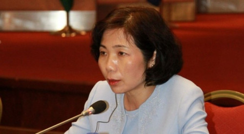 Secretary-General of the Permanent Secretariat of Forum Macao, Ms Xu Yingzhen, delivers a speech
