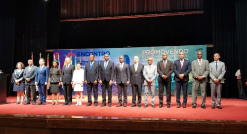 Foto com o grupo de convidados