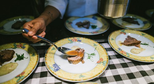 Roast lamb leg by Macao chef