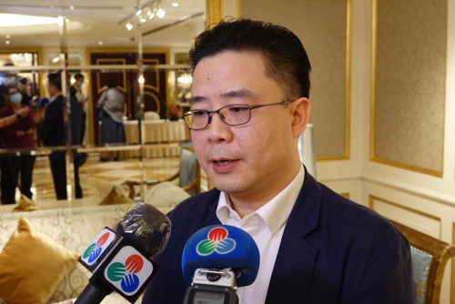 Deputy Secretary-General Mr Ding Tian interviewed by media