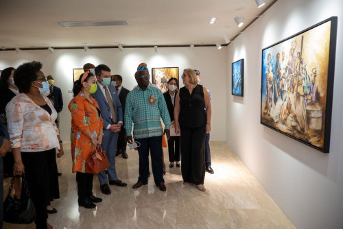 Guests visit exhibition