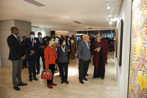 Guests visit the exhibition