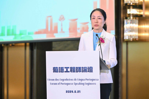 Secretária-Geral Adjunta, Dra. Xie Ying, profere o seu discurso 