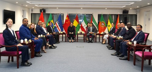 Group photo of both parties