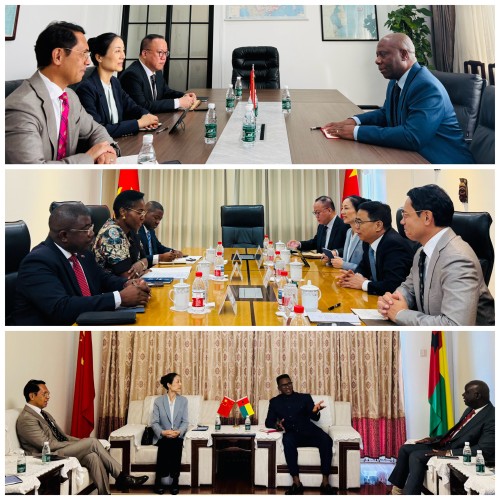 Visita às Embaixadas de Moçambique, Angola e Guiné-Bissau na China 