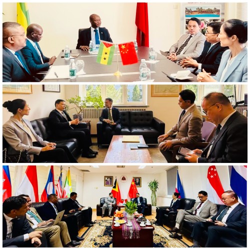 Visita às Embaixadas de São Tomé e Príncipe, Brasil e Timor Leste na China 